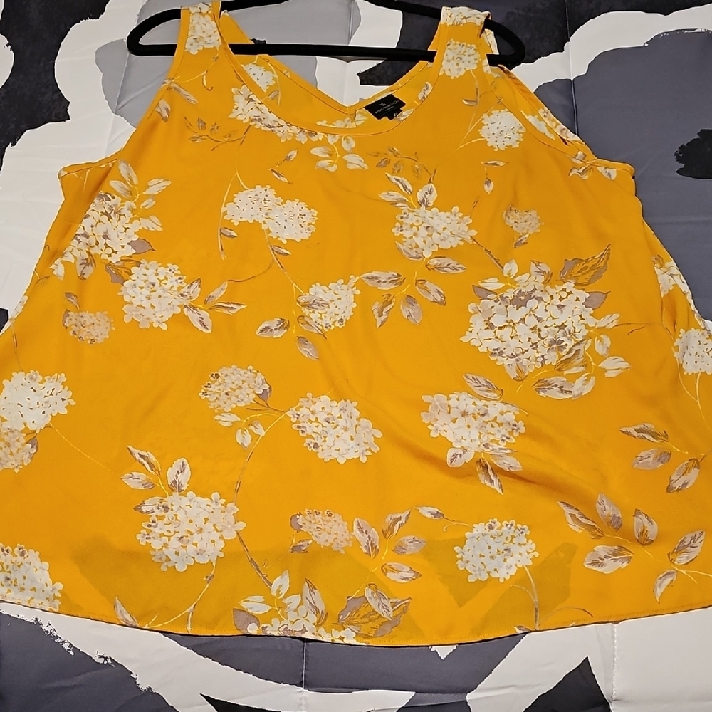Floral Yellow Women's Top